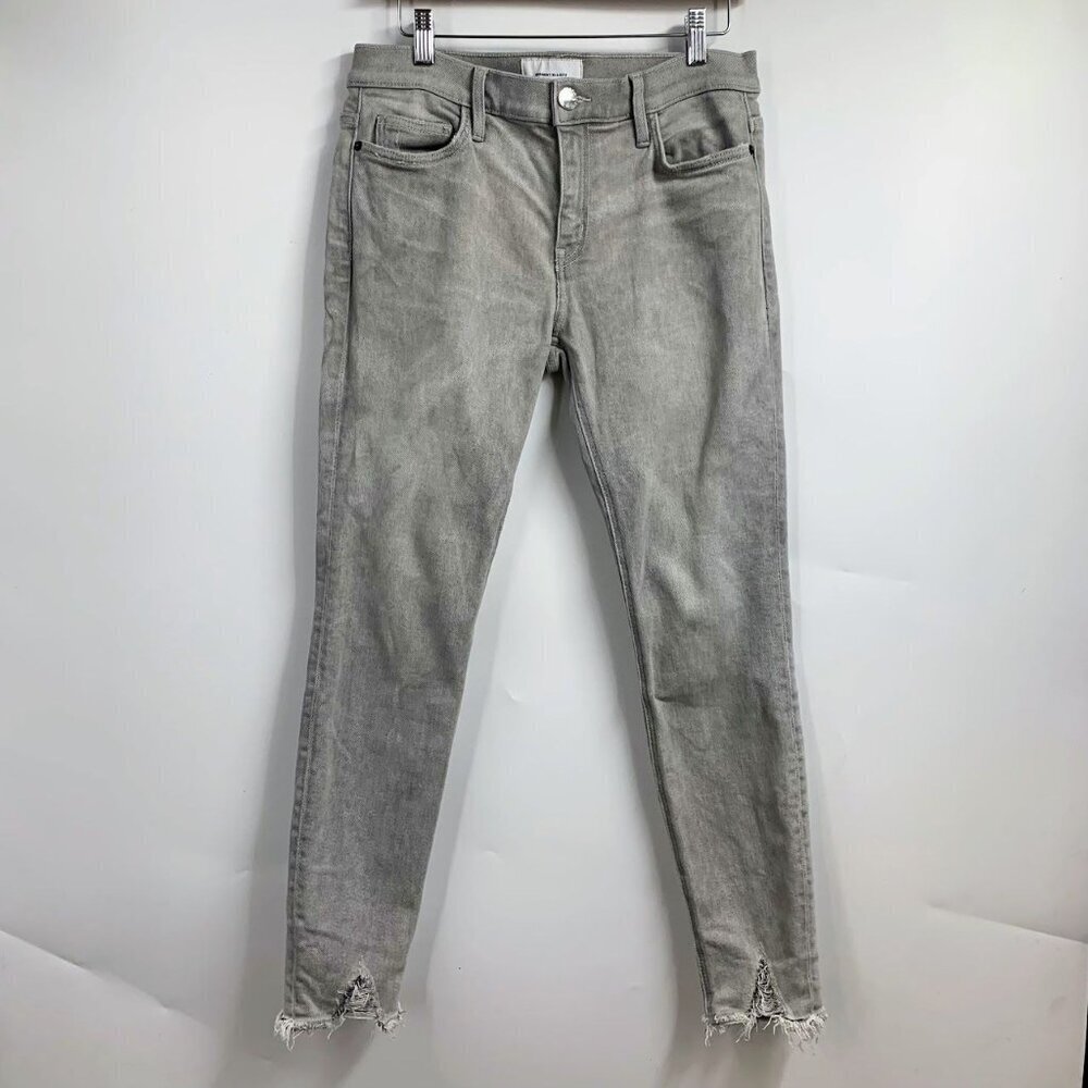 Current/Elliott Women's Split Ankle Hem Cotton‎ Slim Denim Jeans Size 30